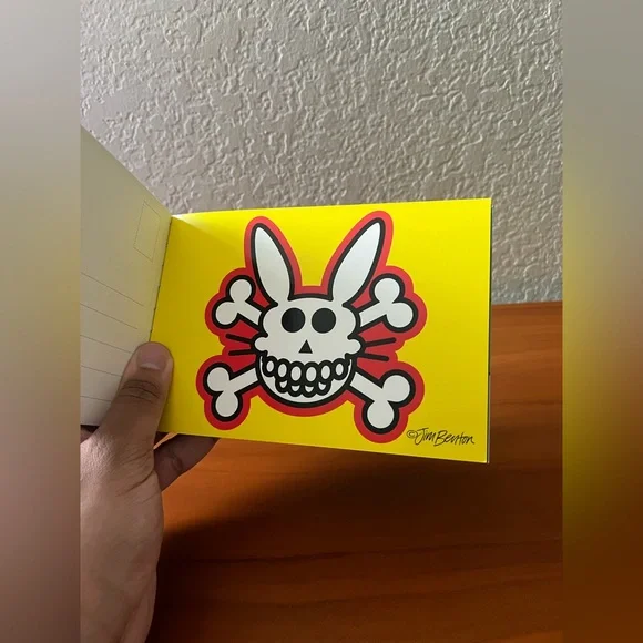 NEW RARE Vintage Y2K Jim Benton Happy Bunny 16 Postcards & 20 Stickers Set - Picture 7 of 7